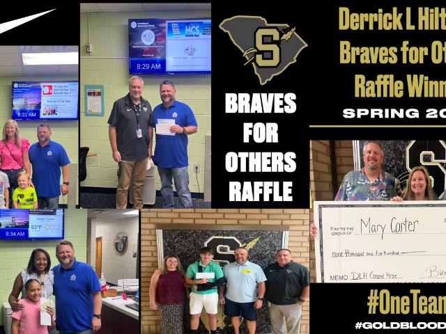 DLH Sr Braves for Others Raffle Winners!