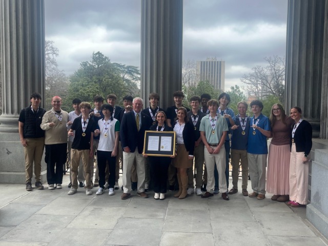 State Champion Men's Volleyball Recognized at State Capitol
