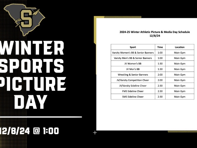 Winter Picture & Senior Banner Day Sunday December 8