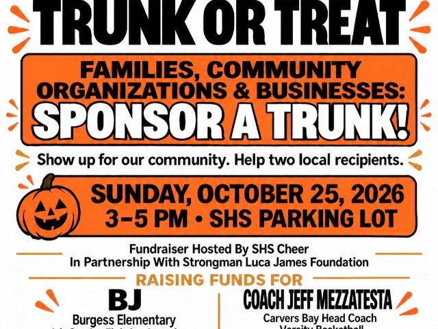 3rd Annual Trunk or Treat is Sunday October 25 3:00-5:00