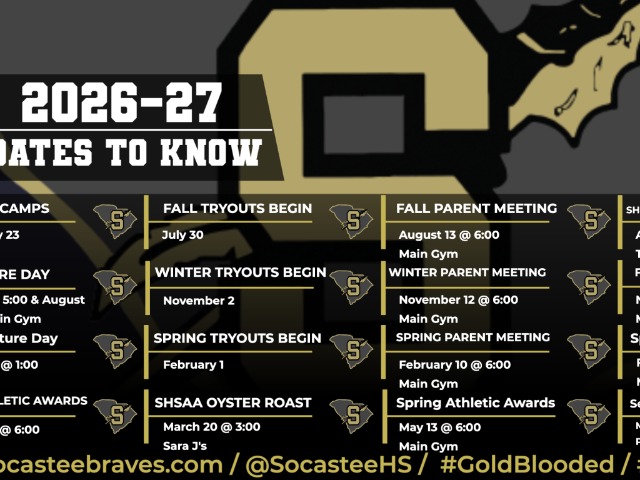 2026-2027 Athletic Department Important Dates