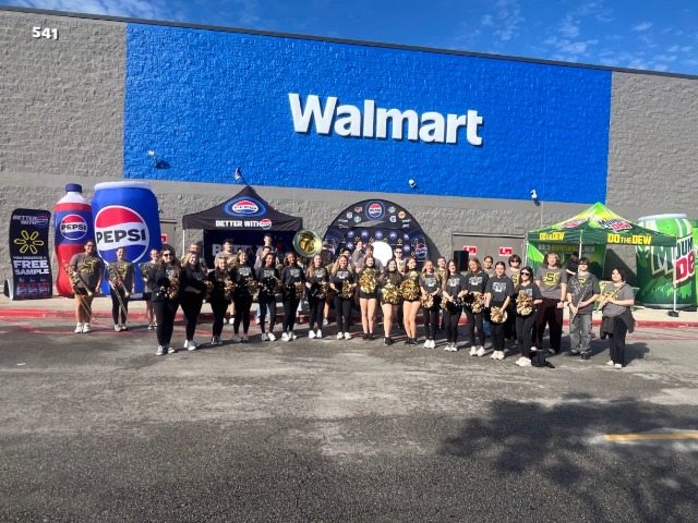 Socastee Cheer, Bravettes, & Band Help with Walmart Grand Re-Opening
