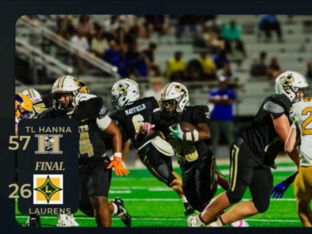 Offense Explodes for 500 Yards and 57 Points as Hanna Moves to 6-1