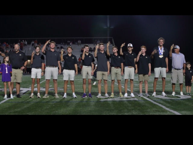 Boys Golf Receives State Championship Rings