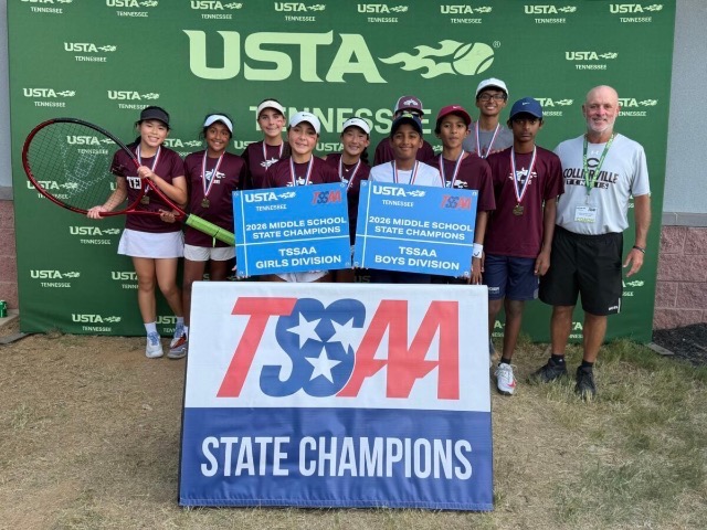 Collierville Dragons Capture Girls and Boys TSSAA Middle School Tennis State Championships
