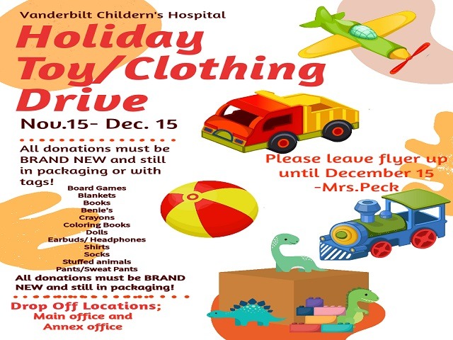 Holiday Toy/Clothing Drive