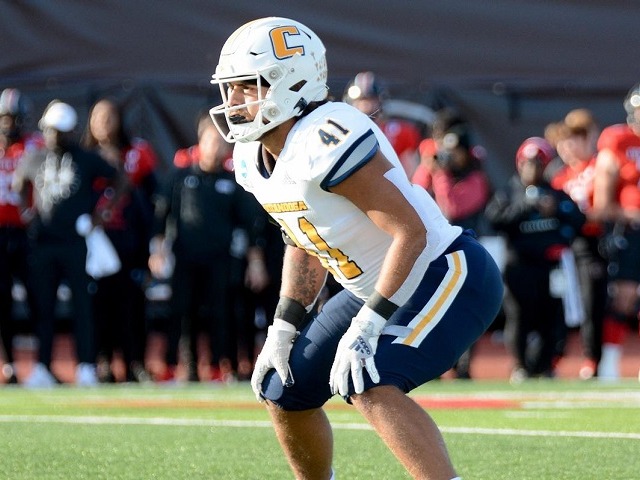 Sophomore linebacker Alex Mitchell was joined by Coach Rusty Wright and QB Luke Schomburg for the Chattanooga Mocs weekly press conference.