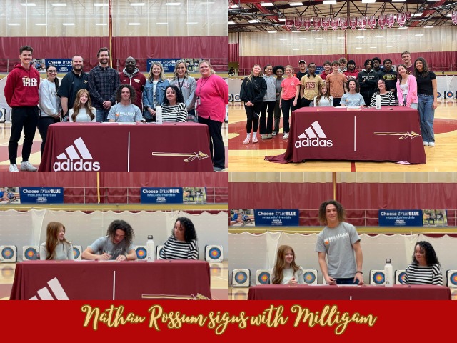 Nathan Rossom signs with Milligan