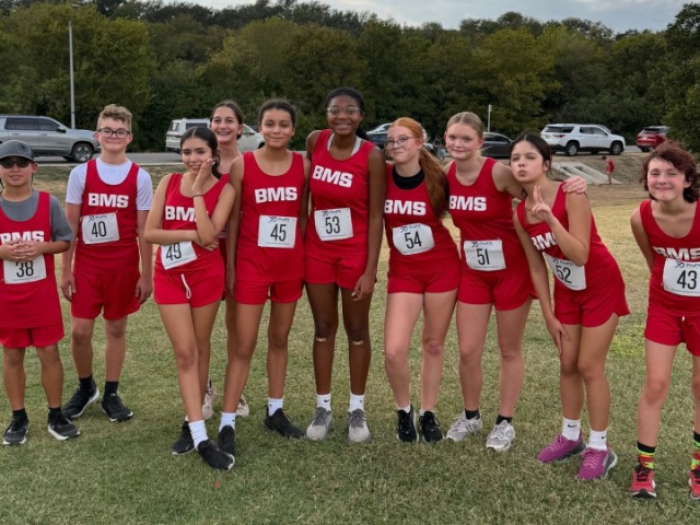 Belton Middle School Cross Country at the BHS Middle School Meet