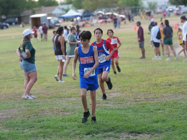 Bonham 7th Grade Cross Country Squad Competes at Belton Middle School Meet