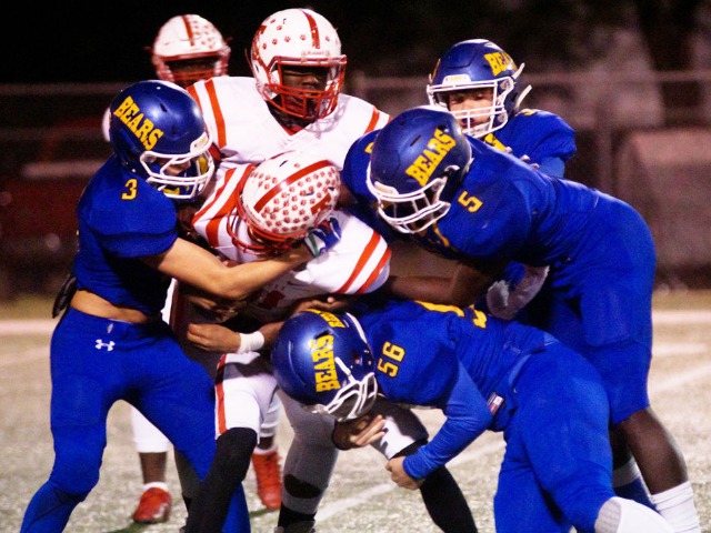 Terrell gets caged by the Brownsboro Bears
