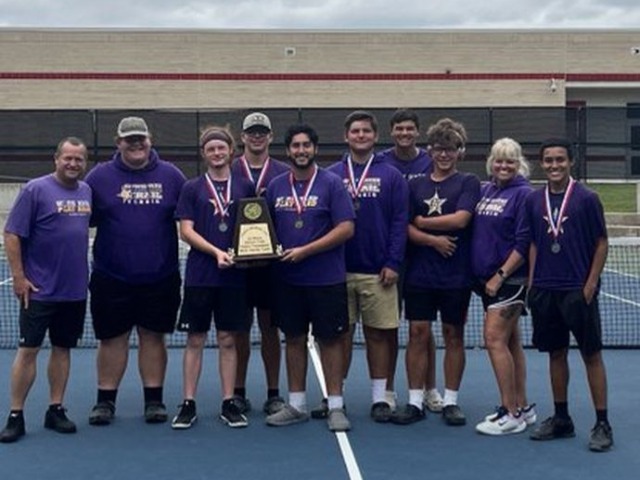 Chisholm Trail Boys Tennis Team earns first at District Tournament