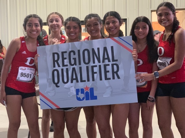 Varsity Girls Team qualify for regionals - Hailey Jasso, Trinity Brown, Kaylee Chagolla, Alexia Arambula, Briana Villanueva, Alyssa Terrazas, Kimberley Falcon