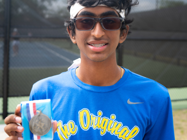 Image for Frisco Tennis Player Mohan Yechuri wins District 9-5A Singles Title