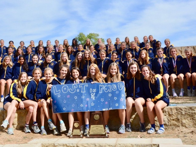 Lady Scots Cross Country Team District 11-5A Champions