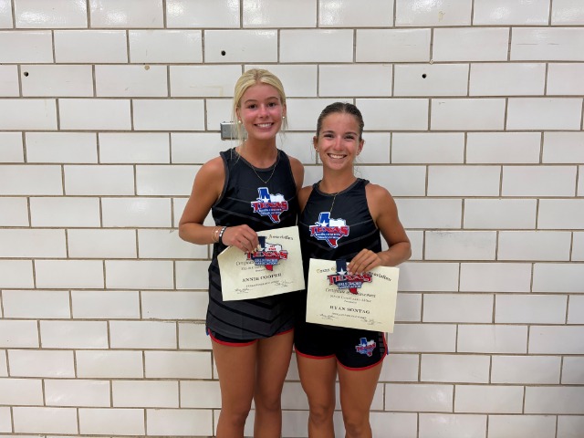 Annie Cooper and Ryan Sontag - Texas Girls Coaches Association Cross Country All-Stars