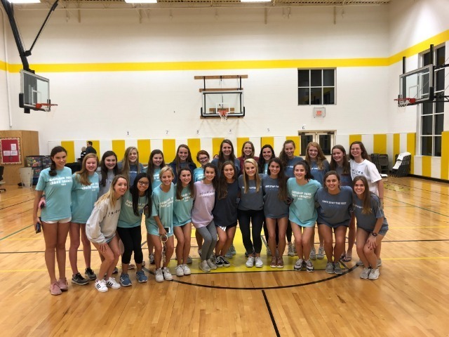 Lady Scots Cross Country/Track & Field Athletes Help with Math Night at Bradfield