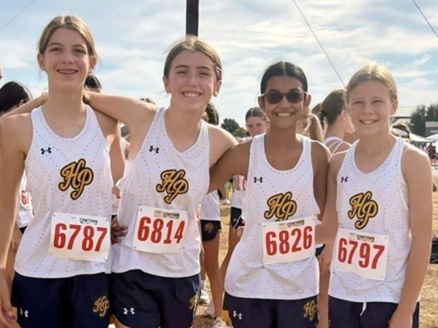 7th & 8th Girls Cross Country Teams Win the Ennis Lions Den Invitational