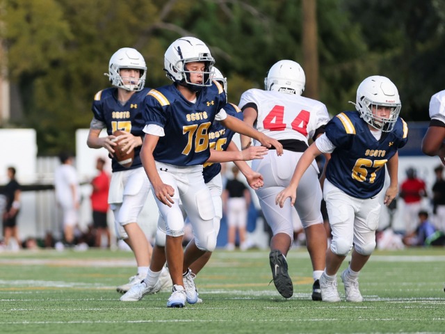 8th Grade Football Teams Compete Well vs Melissa
