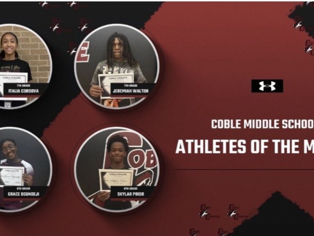 Coble Athletes of the Month-August