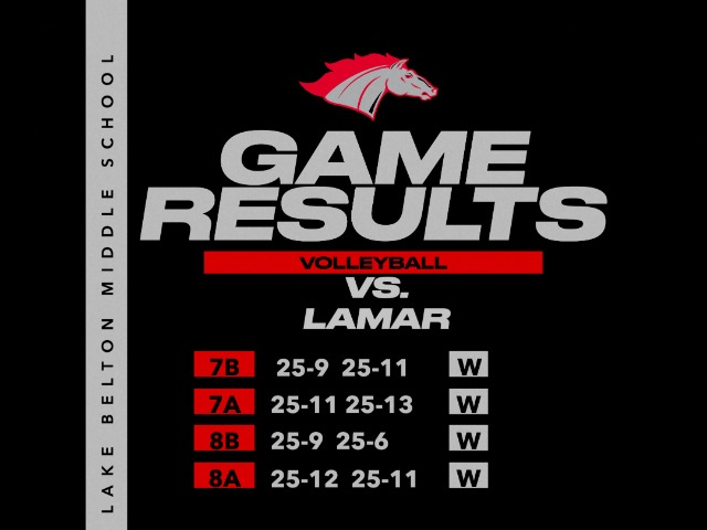LBMS Sweeps Lamar in Season Opener