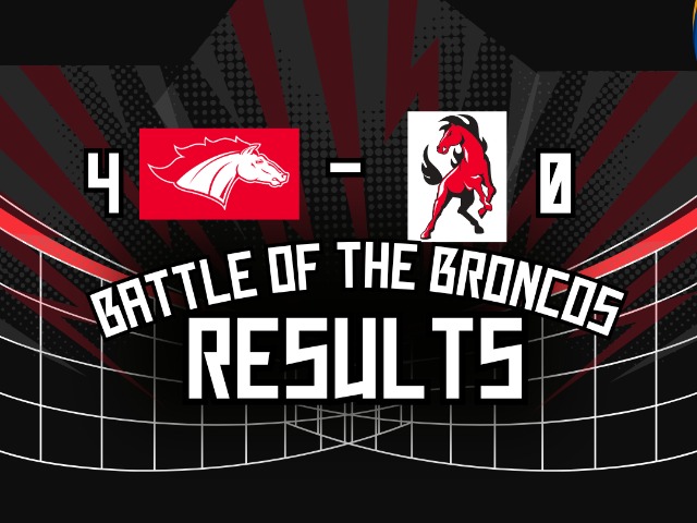 Lake Volleyball wins the Battle of the Bronco 