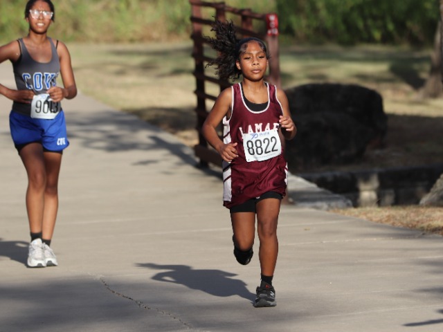 Lamar Lady Bearcats 8th Compete at Broncho Middle School Cross Country Meet