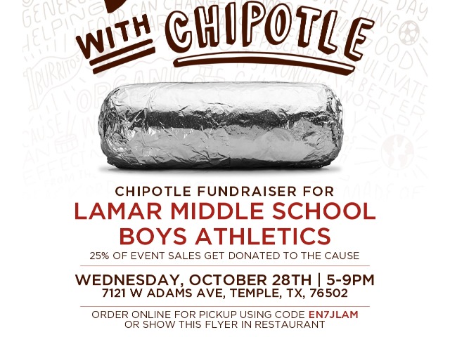 Lamar Boys Chipolte Fundraiser