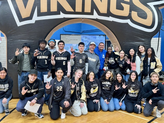 Viking Athletics Visits Burnet MS 