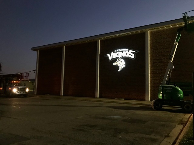 New Viking Athletic Dept. Sign Installed