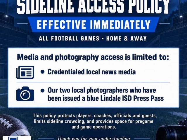 New Sideline Access Policy Implemented