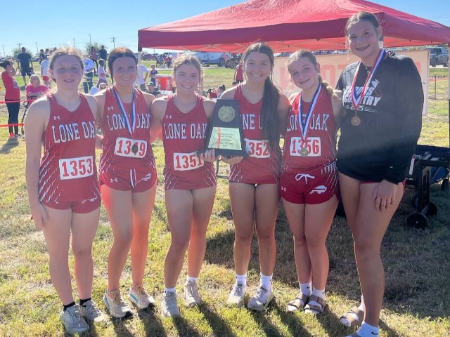 Lone Oak JV Girls Cross Country District Champions