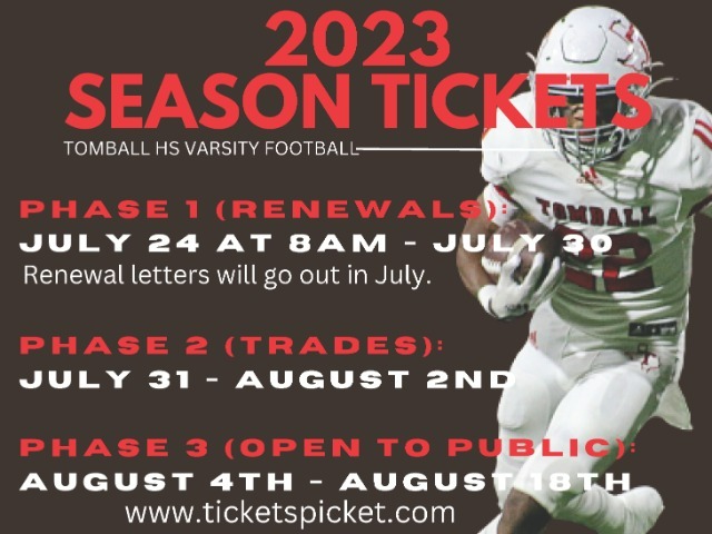 Varsity Football 2023 Season Tickets
