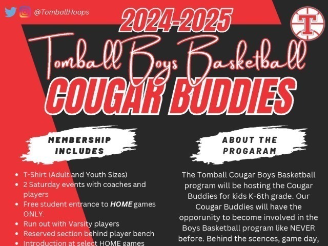 Tomball Boys Basketball Cougar Buddies