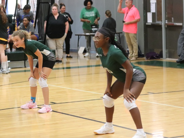Midway Tops Travis Science Academy 7th Grade B Lady Mustangs in Two Sets