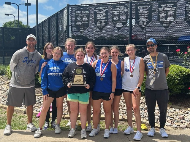 Girls Tennis Place Second at the District Meet
