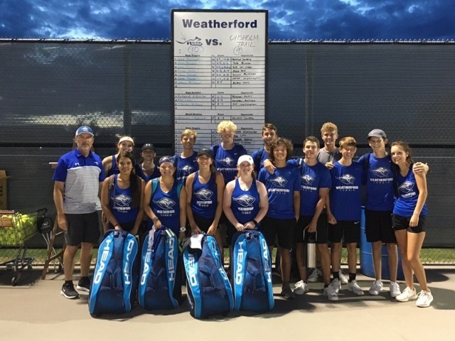 Tennis Team Takes Care of North Crowley 13-6