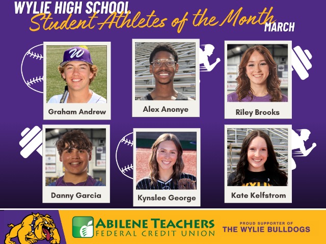 WHS March Student Athletes of the Month