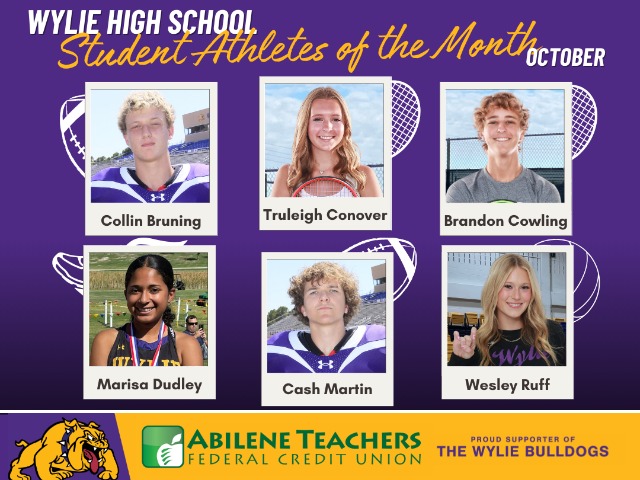 WHS October Student Athletes of the Month