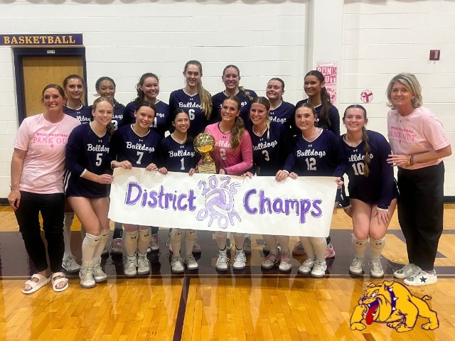 Bulldog VB Wins District Title