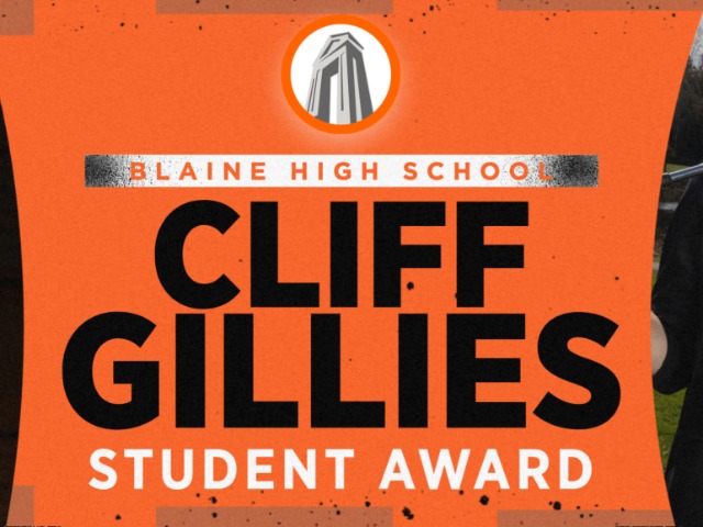 J. Vezzetti and Tavis selected as winners of the Cliff Gillies Award for Blaine SD