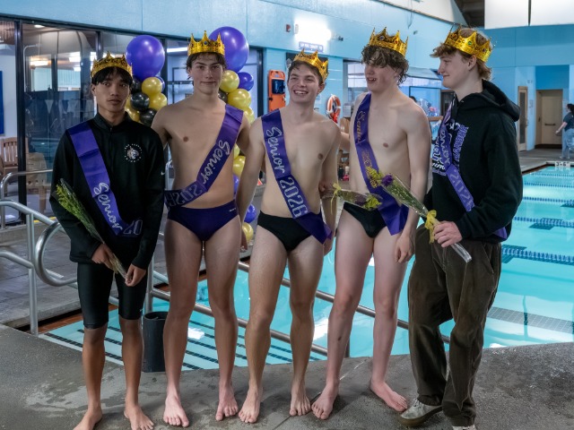 OHHS Boys Varsity Swimming Celebrates Senior Night with Dominant Victory