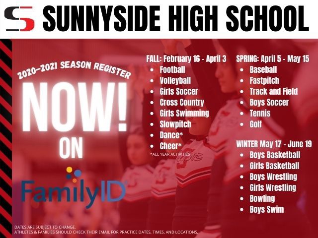 2020-2021 Season Registration