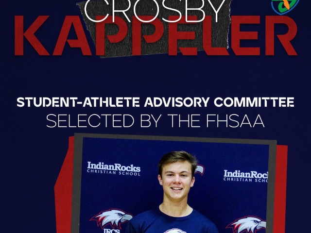 CROSBY KAPPELER SELECTED THE FHSAA STUDENT-ATHLETE ADVISORY COMMITTEE