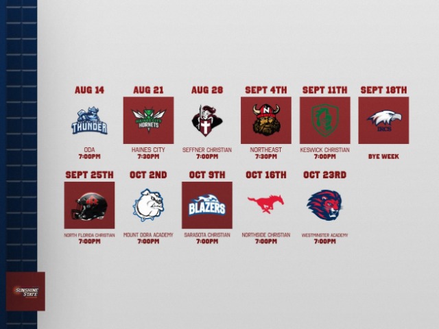 EAGLES FOOTBALL FALL SCHEDULE 