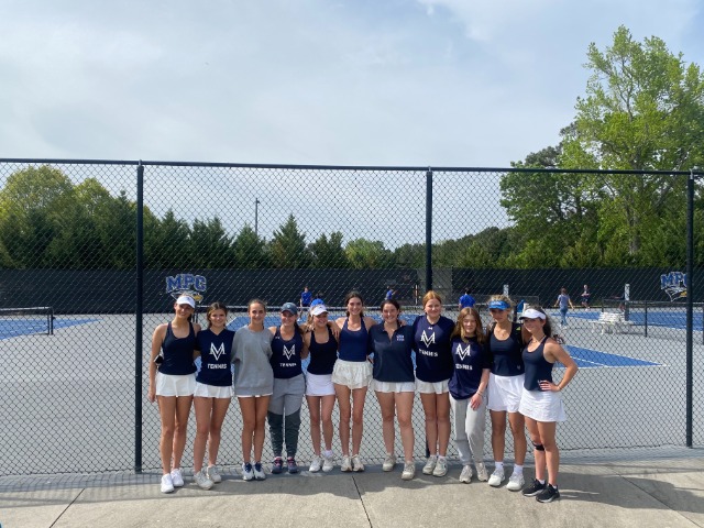 Image for Varsity Girls Tennis Upsets Mt. Paran 3-2 to Advance to Sweet-16