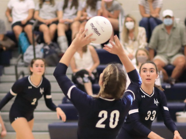 Mustangs Sweep Pace and Riverwood in 2021 Volleyball Home Opener