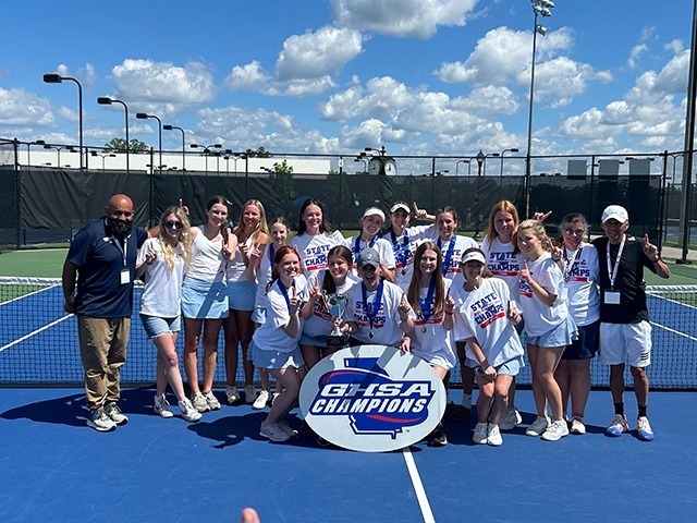 Girls Tennis Punches Ticket to State Championship with 3-1 Win Over Galloway