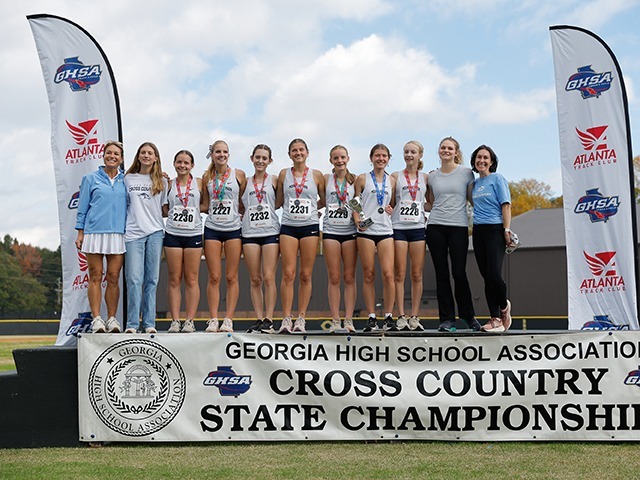 Varsity Girls Cross Country Takes Runner-Up at GHSA Private State Meet