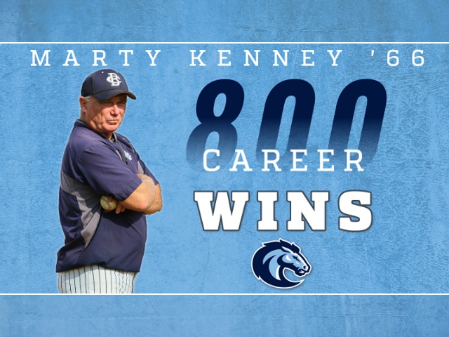 Marty Kenney '66 Reaches 800 Wins with CBA Baseball